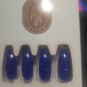 Blue Press-On Nails